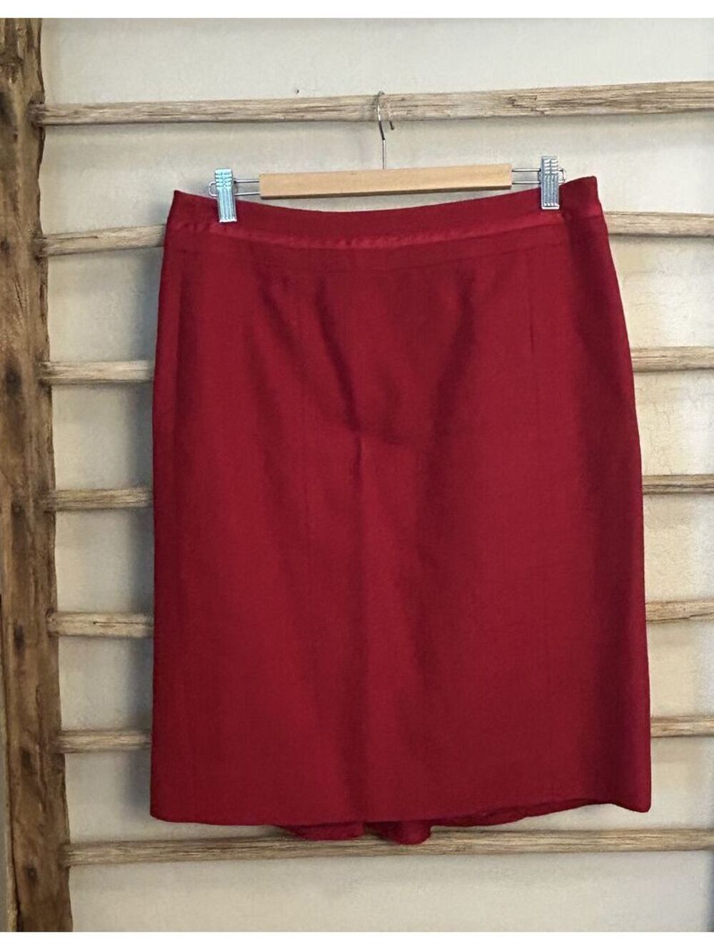 White House Black Market Women's Red Skirt Size 12